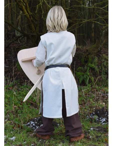 Templar kind tabberd, naturel wit