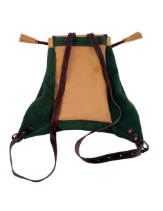 Mochila medieval de cuero 2
