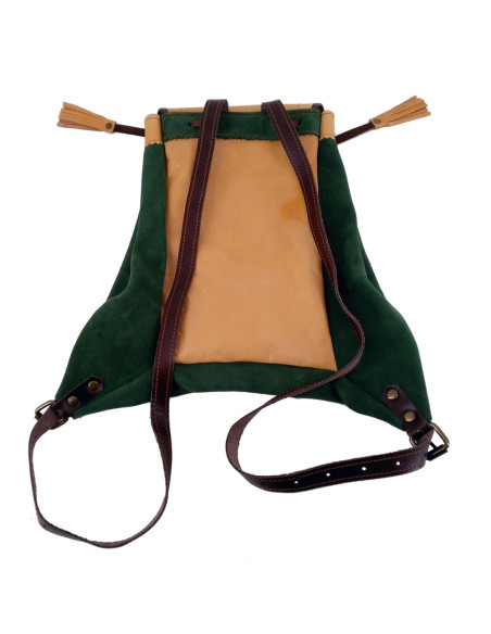 Mochila medieval de cuero Mochila medieval de cuero