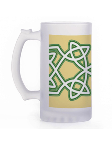 Celtic Knots Bierpul, doorschijnend glas