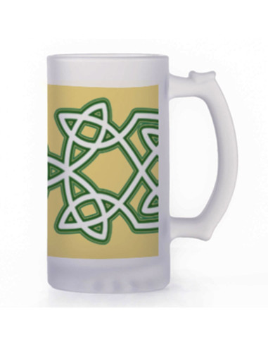 Celtic Knots Bierpul, doorschijnend glas