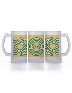 Celtic Knots Bierpul, doorschijnend glas