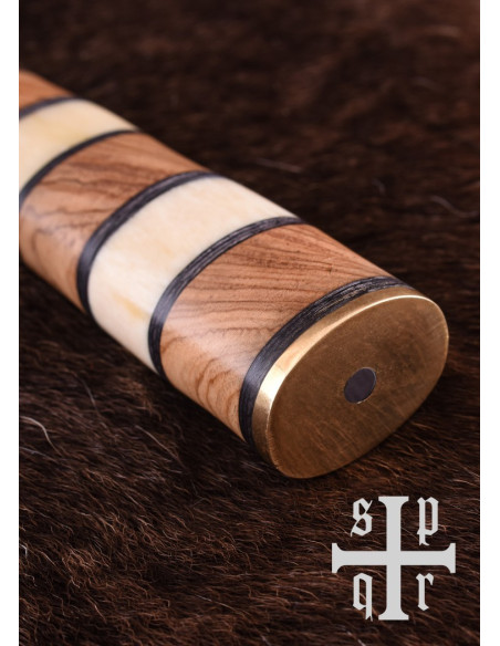 Cuchillo Vikingo Seax, Acero de Damasco