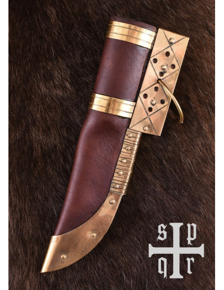 Cuchillo Vikingo Seax, Acero de Damasco