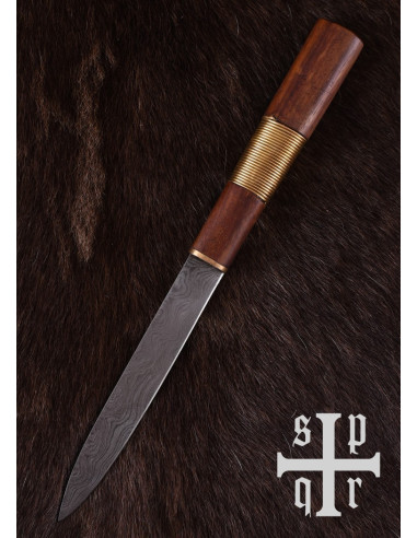 Cuchillo Seax Damasquino