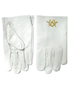 Guantes Masónicos de cuero