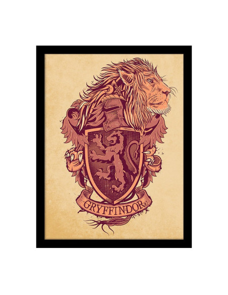 Gryffindor Wappen Print, Harry Potter