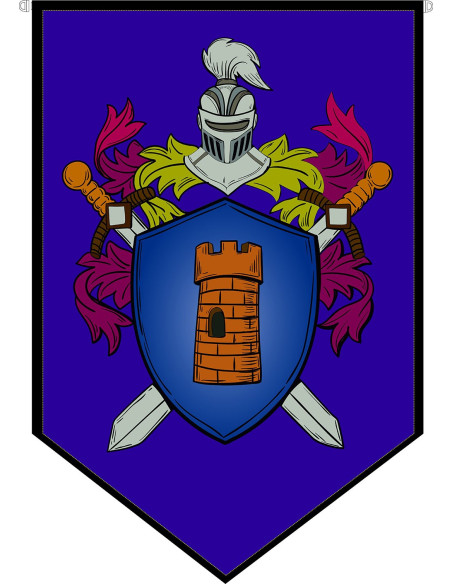 Mittelalterliches Banner Wappenschild