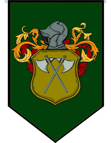 Estandarte Medieval Escudo Heráldico...