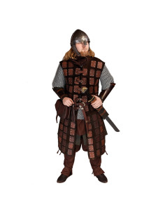 Osric Brigantine aus braunem Leder