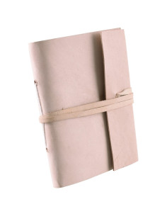 Mittelalterlicher Notizblock, ungefärbtes Leder
