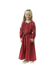 Vestido vikingo rojo Ana, niña