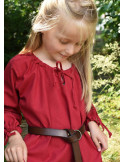 Vestido vikingo rojo Ana, niña