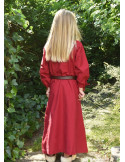 Vestido vikingo rojo Ana, niña