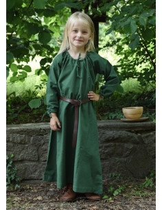 Vestido vikingo verde Ana, niña 2