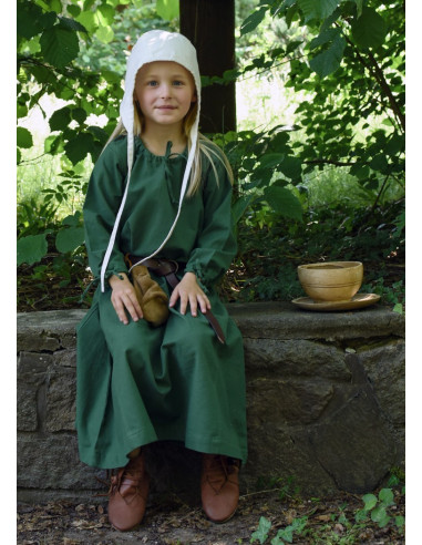 Groene vikingjurk Ana, meisje