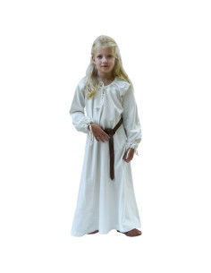 Vestido vikingo blanco Ana, niña