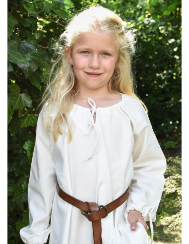 Vestido vikingo blanco Ana, niña