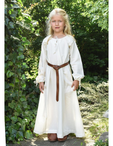 Vestido vikingo blanco Ana, niña