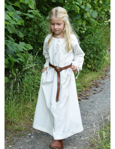 Vestido vikingo blanco Ana, niña