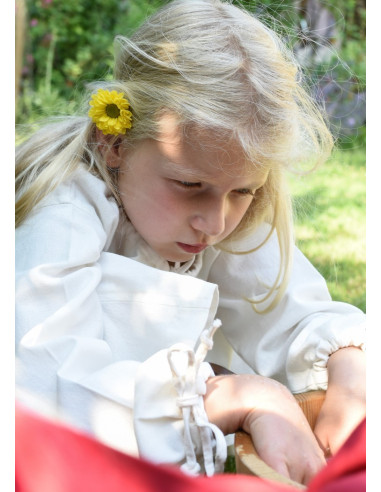 Vestido vikingo blanco Ana, niña
