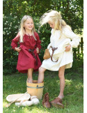 Vestido vikingo blanco Ana, niña