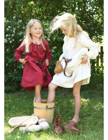 Vestido vikingo blanco Ana, niña