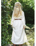 Vestido vikingo blanco Ana, niña