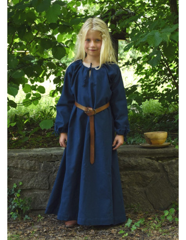 Ana blå vikingekjole, pige