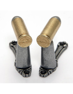 Westerse kogelhouders, messing 2