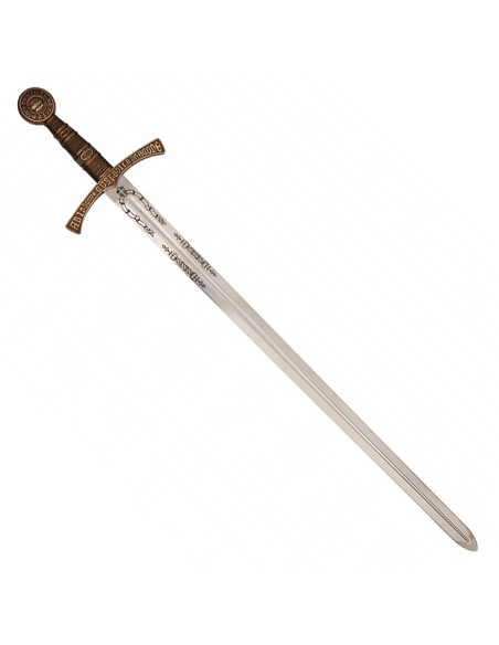 Espada Caballero medieval Francés, latón