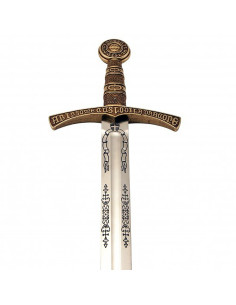 Espada Caballero medieval Francés, latón 2