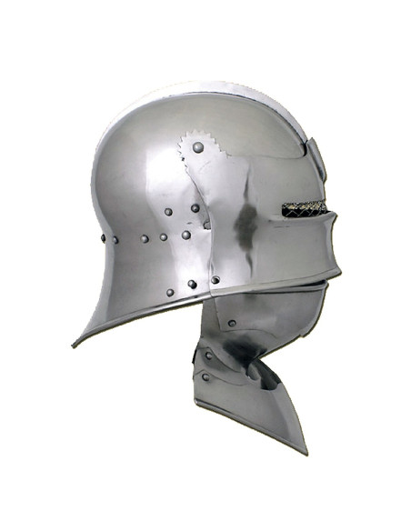 Gotischer Schallerhelm mit Ringkragen