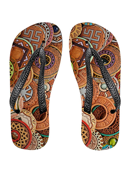 Sommer-Flip-Flops mit keltischen Runen