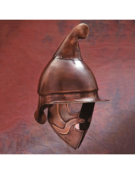 Athenian Hoplite-hjelm i bronzefinish