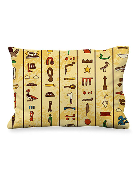 egyptiske hieroglyffer rektangulær pude