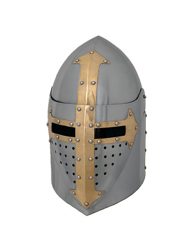 Sugarloaf Templar helm met vizier