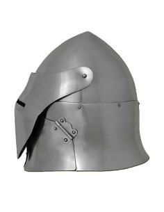 Sugarloaf helm met vizier, staal 1,6 mm. 2
