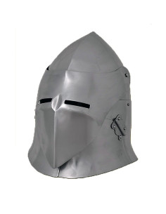 Sugarloaf helm met vizier, staal 1,6 mm.