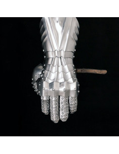 Geklonken handschoenen, 1,3 mm staal. 2