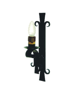 Aplique forja medieval 1 luz (45x12 cms.)