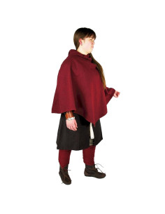 Gugel vikingo Egill, lana roja