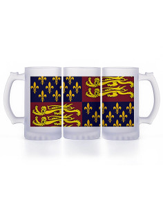 Mittelalterlicher Bierkrug, durchscheinendes Glas 2