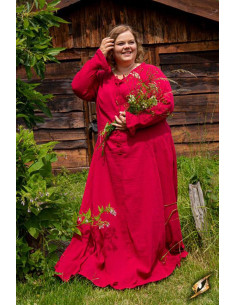 Isabel binnentuniek, donkerrood