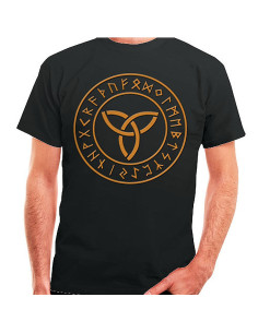 Sort Celtic Trisqueta T-shirt, kortærmet