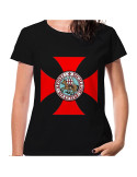 Cross Templer T-Shirt Damen Kurzarm, versch. Farben
