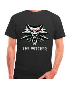 The Witcher sort t-shirt, korte ærmer