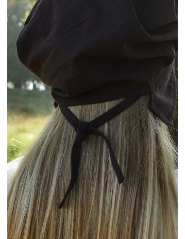 Medieval Woman's Coif med folder, forskellige farver