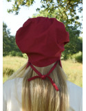 Medieval Woman Coif med folder, forskellige farver