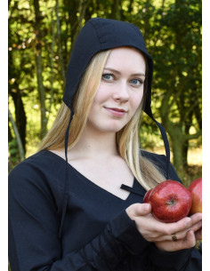 Middeleeuwse boerenvrouwen muts, diverse kleuren